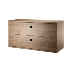 String laatikosto, saksanpähkinä, 78x30 cm