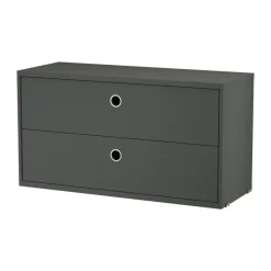 String laatikosto, Tummanharmaa, 78x30 cm