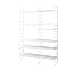 String lattiakaide, valkoinen, 200x30 cm, 2 kpl