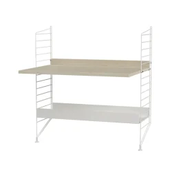 String lattiakaide, valkoinen, 85x30 cm, 2 kpl