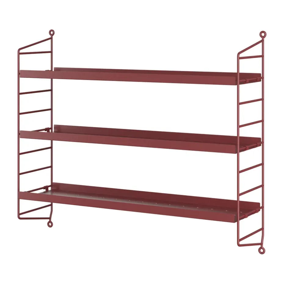 String Pocket hylly metalli, Oxtorg punainen