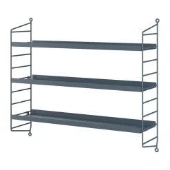 String Pocket hylly metalli, Sergel harmaa