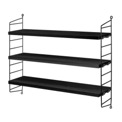 String Pocket -hylly mustapetsattu saarni, mustapetsattu saarni