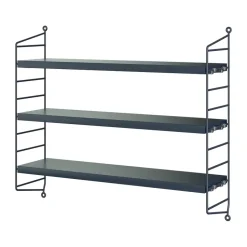 String Pocket seinähylly, Nybro sininen