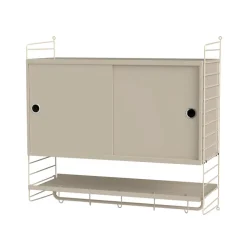 String seinäpääty, Beige, 75x30 cm, 2 pakkaus