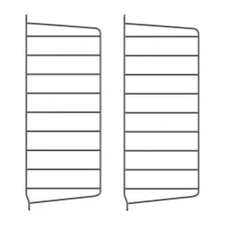 String seinäpääty, Tummanharmaa, 50x20 cm, 2-pakkaus