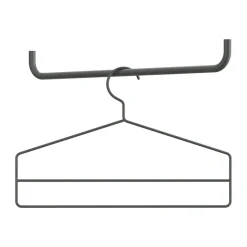 String vaateripustin 4 kpl, Tummanharmaa