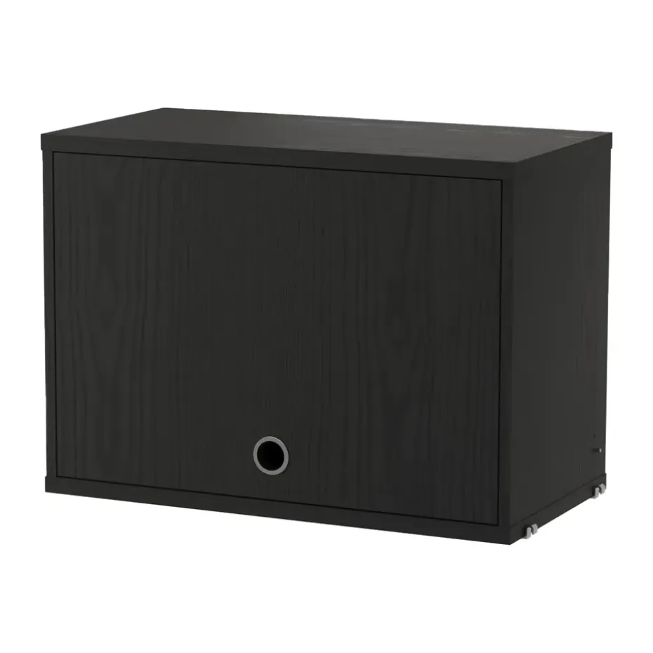 String yläkaappi, Mustaksi petsattu saarni, 58x30 cm