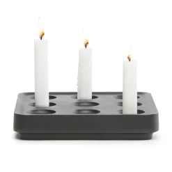 Stumpastaken kynttiläteline musta, pieni