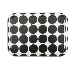 Tallyho tarjotin 36x28 cm, Musta-valkoinen