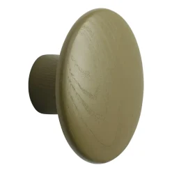 The Dots -vaatekoukku brown green, Ø 9 cm