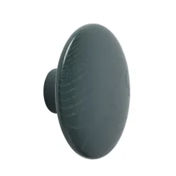 The Dots -vaatekoukku dark green, Ø 13 cm