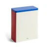 Tin Container säilytyspurkki x-large, Off white-blue-red