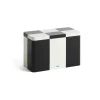 Tin Container säilytyspurkki medium, Black-off white