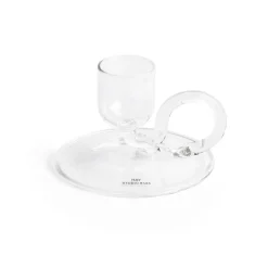 Tiny kynttilänjalka curved, Clear