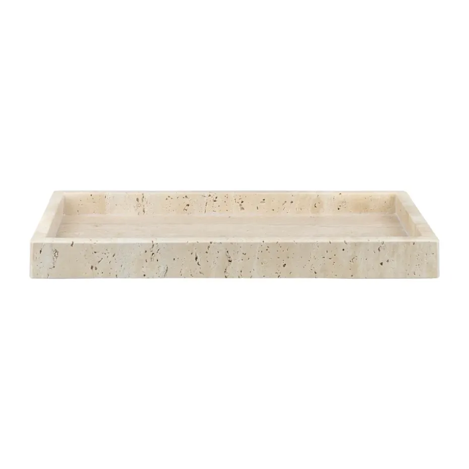 Travertiini koristelualusta 16x31 cm, Liinavaatteet