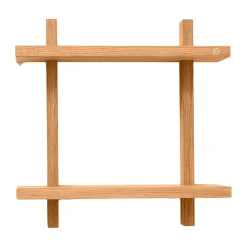 Treat seinähylly kaksinkertainen, Öljytty Nature Oak, 34×12×34 cm