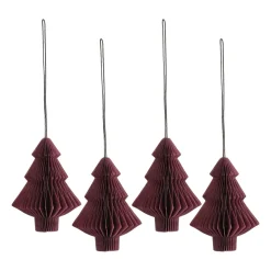 Tree joulukuusenpallot 4 kpl, Red