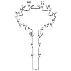 Tree-naulakko, musta