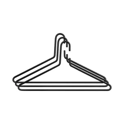 Triangel vaateripustin, 3-pakkaus, Musta