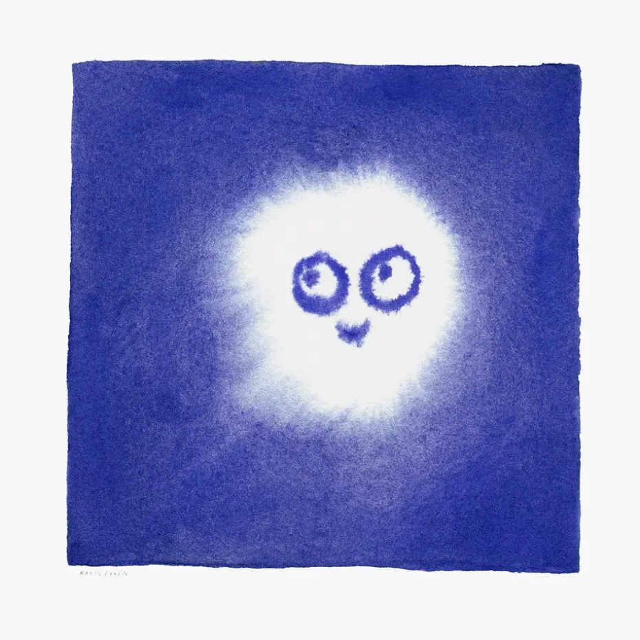 Tufs juliste 50x50 cm, Sininen-Valkoinen