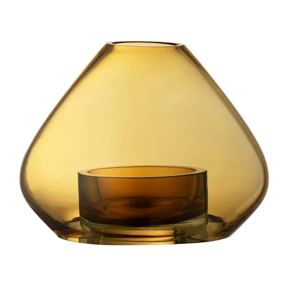 Uno lyhty-maljakko 12 cm, Meripihka