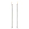 Uyuni LED Kruunukynttilä valkoinen 2-pakkaus, 25,2 cm