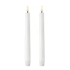 Uyuni LED Kruunukynttilä valkoinen 2-pakkaus, 20,5 cm