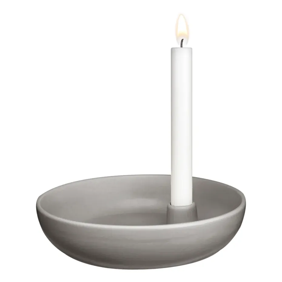 Valley kynttilänjalka Ø21 cm, Harmaa
