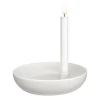 Valley kynttilänjalka Ø21 cm, Valkoinen