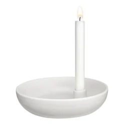 Valley kynttilänjalka Ø21 cm, Valkoinen