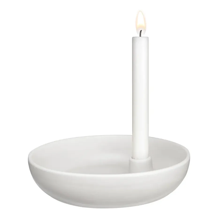 Valley kynttilänjalka Ø21 cm, Valkoinen