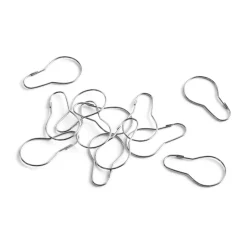 Verhorenkaat suihkuverhoon 12-pakkaus, Chrome