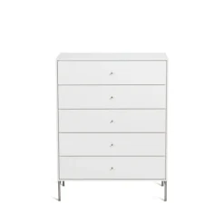 Volt laatikosto 5 laatikkoa valkoinen, Yksityiskohdat ruostumattomasta teräksestä