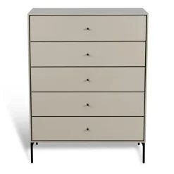 Volt lipasto 5 laatikkoa beige, Yksityiskohdat musta