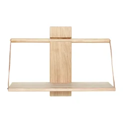 Wood Wall seinähylly Medium 45x20x32 cm, Oak